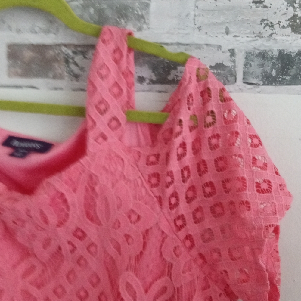 Roaman's Vibrant Pink Midi Dress - Picture 4 of 6